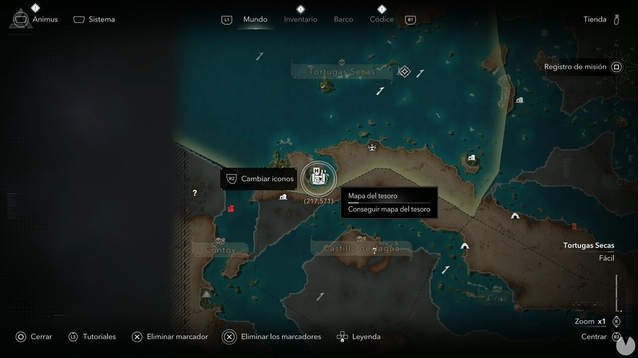 Assassin's Creed Black Flag Resynced - Treasure Maps, Havana Treasure Map location