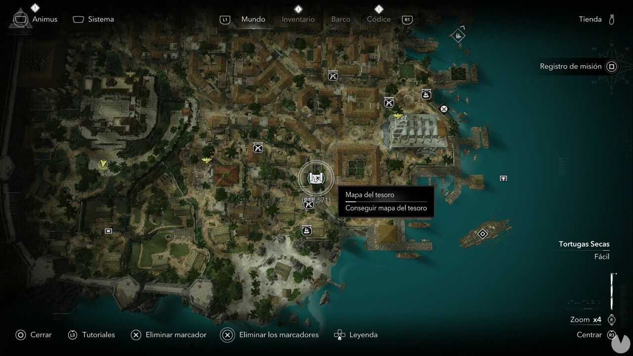 Assassin's Creed Black Flag Resynced - Treasure Maps, Havana Treasure Map location