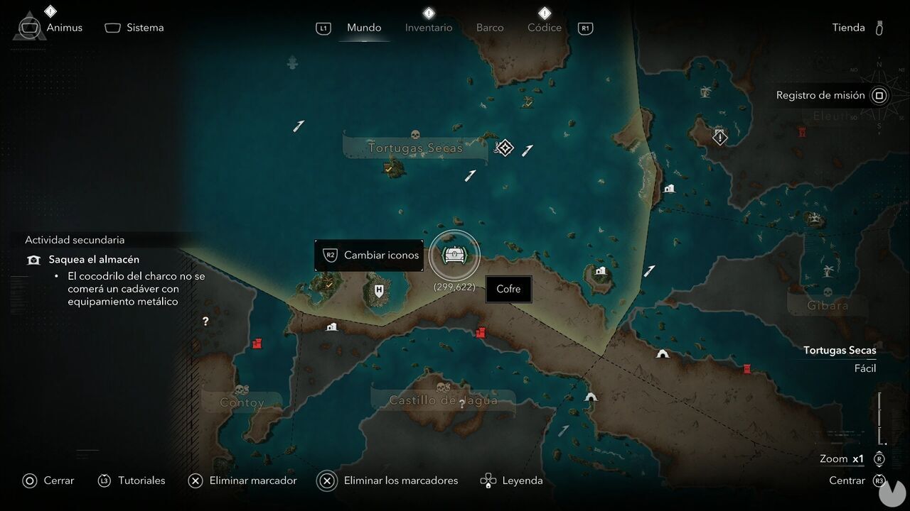 Assassin's Creed Black Flag Resynced - Chests in Dry Tortuga, location of one of the Matanzas chests