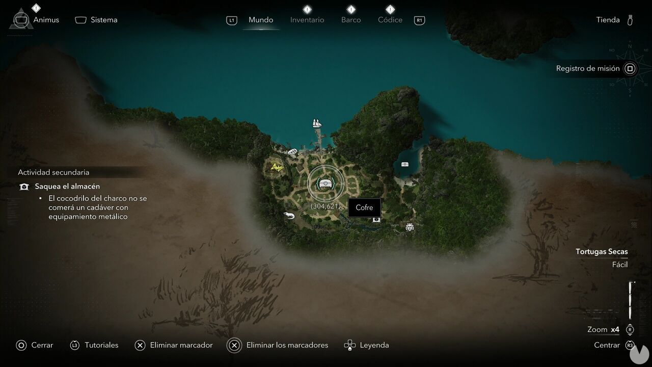 Assassin's Creed Black Flag Resynced - Chests in Dry Tortuga, location of one of the Matanzas chests