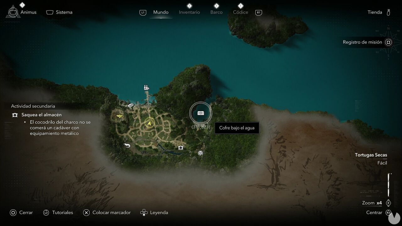 Assassin's Creed Black Flag Resynced - Chests in Dry Tortuga, location of one of the Matanzas chests