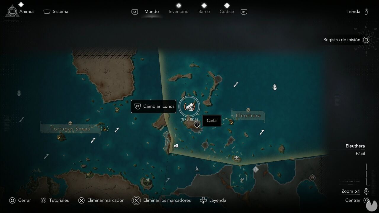 Assassin's Creed Black Flag Resynced - Letters, location of the Peter Beckford the Elder letter on Abaco Island, Eleuthera
