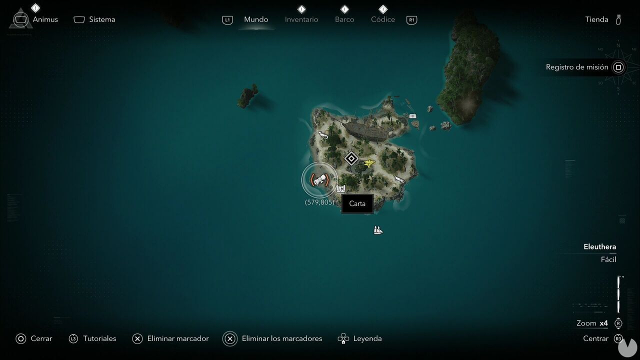 Assassin's Creed Black Flag Resynced - Letters, location of the Peter Beckford the Elder letter on Abaco Island, Eleuthera