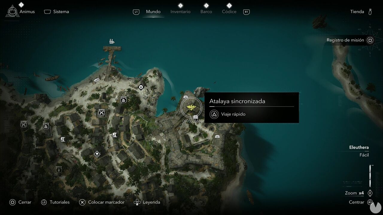Assassin's Creed Black Flag Resynced - Viewpoints in Nassau, location of one of the area's viewpoints
