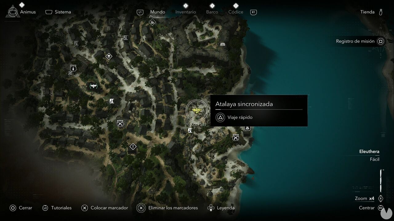 Assassin's Creed Black Flag Resynced - Viewpoints in Nassau, location of one of the area's viewpoints