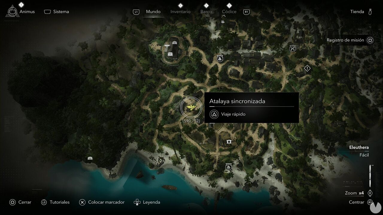 Assassin's Creed Black Flag Resynced - Viewpoints in Nassau, location of one of the area's viewpoints