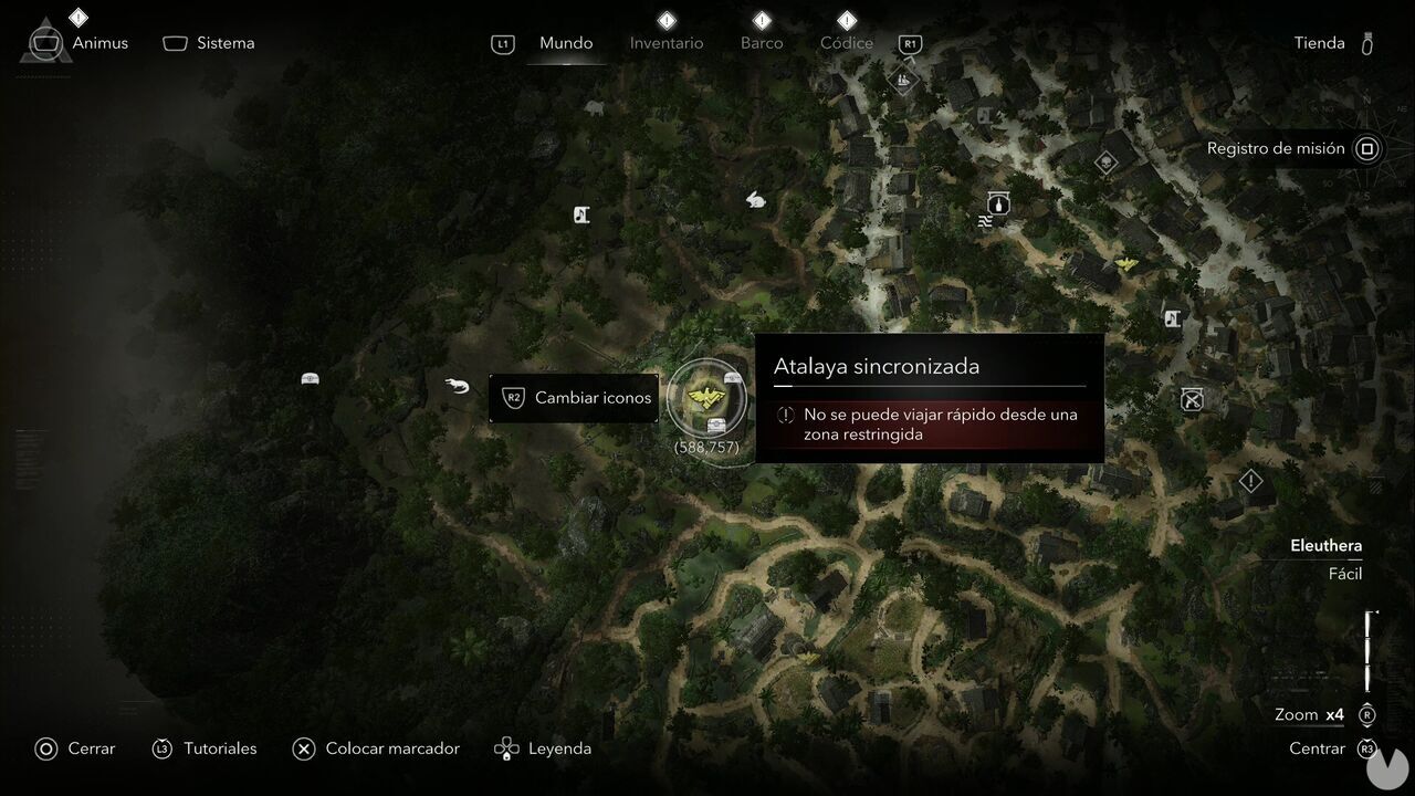 Assassin's Creed Black Flag Resynced - Viewpoints in Nassau, location of one of the area's viewpoints