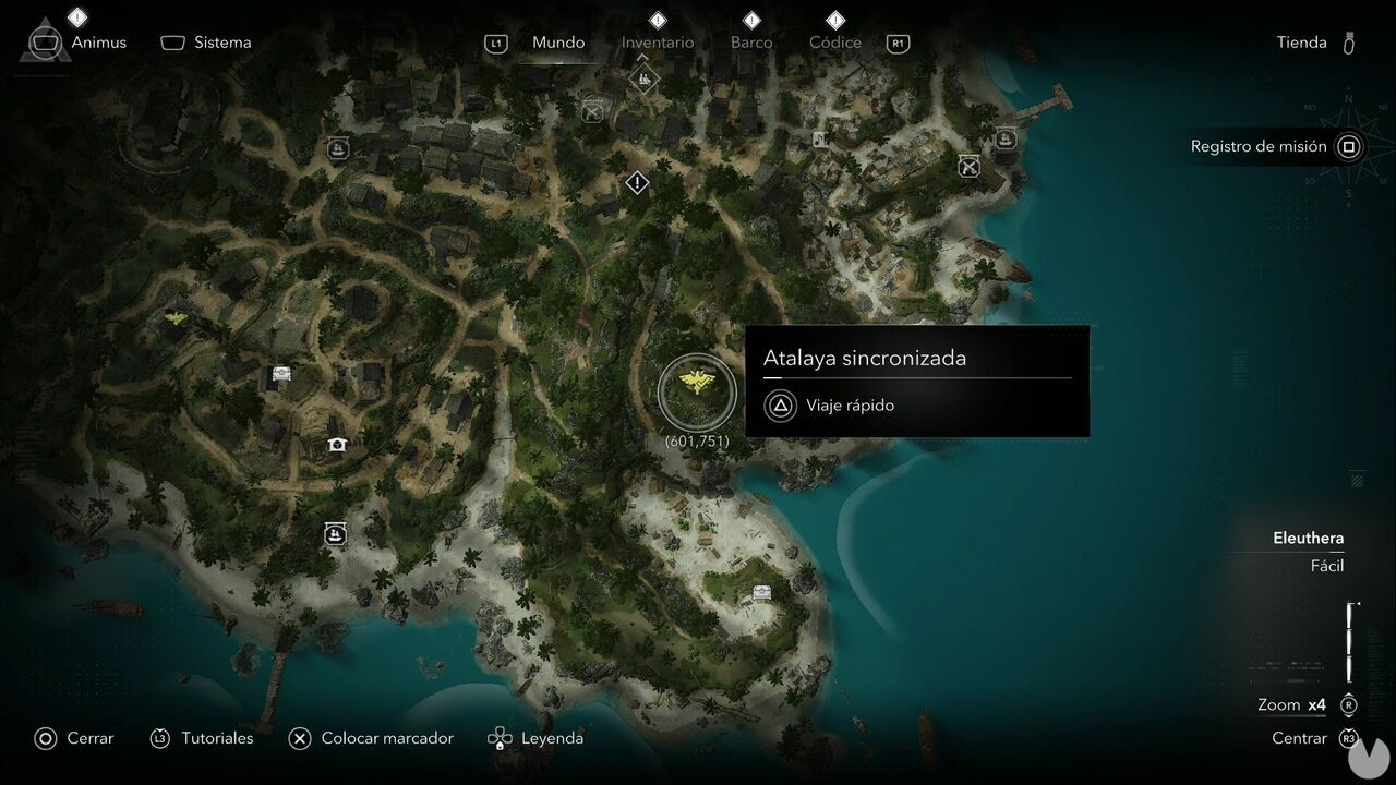 Assassin's Creed Black Flag Resynced - Viewpoints in Nassau, location of one of the area's viewpoints