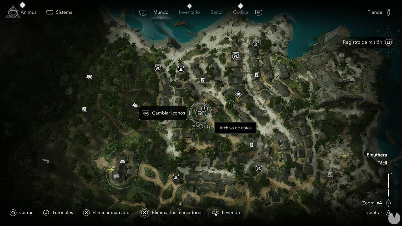 Assassin's Creed Black Flag Resynced - Data Files, location of Animus Fragment behind one of the taverns in Nassau