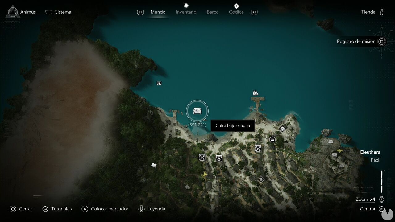 Assassin's Creed Black Flag Resynced - Chests in Eleuthera, location of one of the Nassau chests