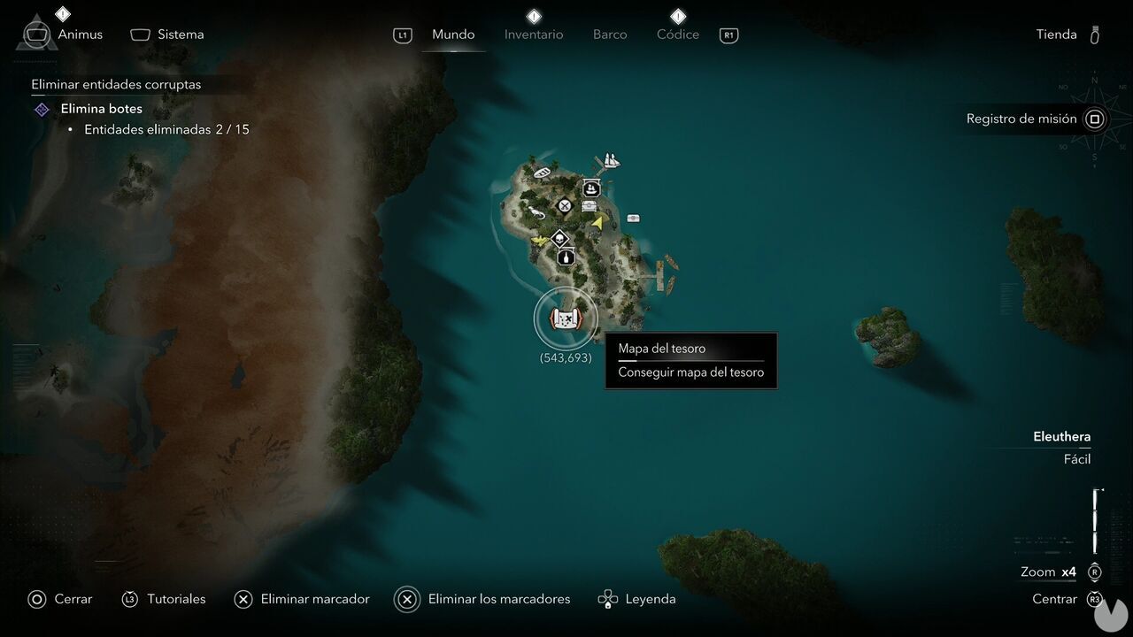 Assassin's Creed Black Flag Resynced - Treasure Maps, Abaco Island Treasure Map location