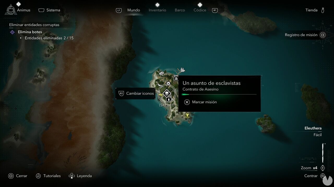 Assassin's Creed Black Flag Resynced - Assassin Contracts, location where A Slaver's Business can be started