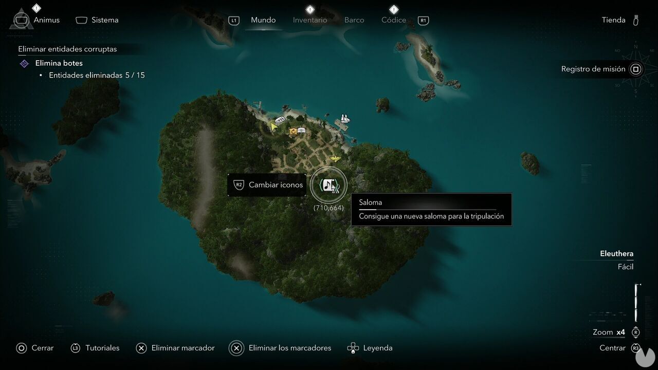 Assassin's Creed Black Flag Resynced - Song Sheets, location of The Rio Grande song sheet southeast of Cat Island, Eleuthera