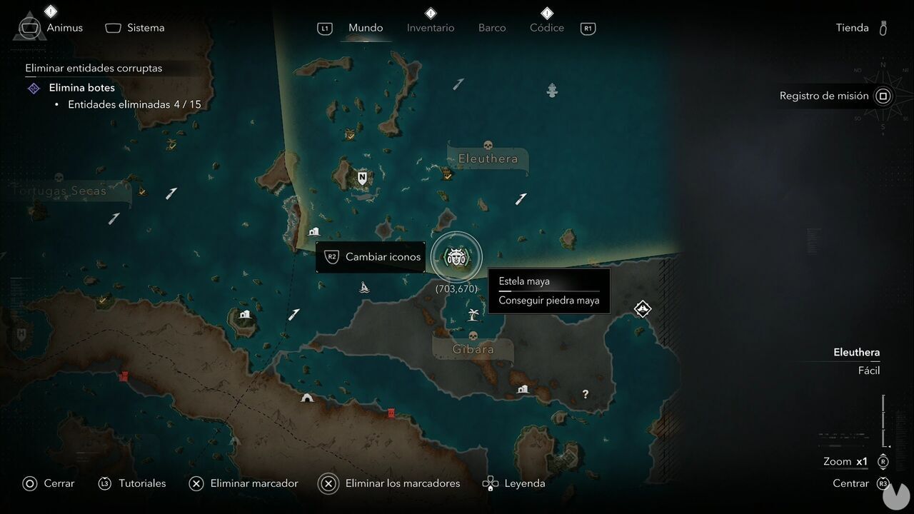 Assassin's Creed Black Flag Resynced - Mayan Stelae in Eleuthera, location of the Cat Island Mayan Stela