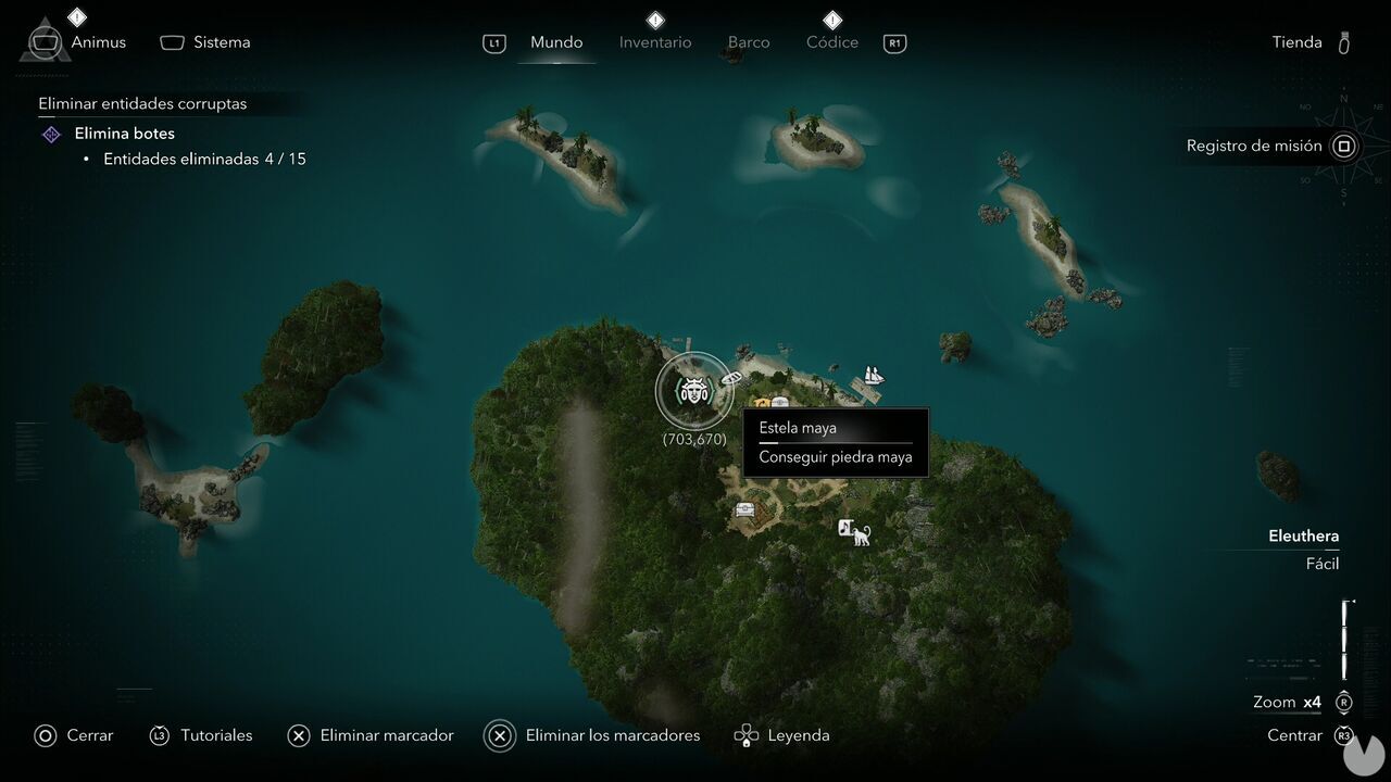 Assassin's Creed Black Flag Resynced - Mayan Stelae in Eleuthera, location of the Cat Island Mayan Stela
