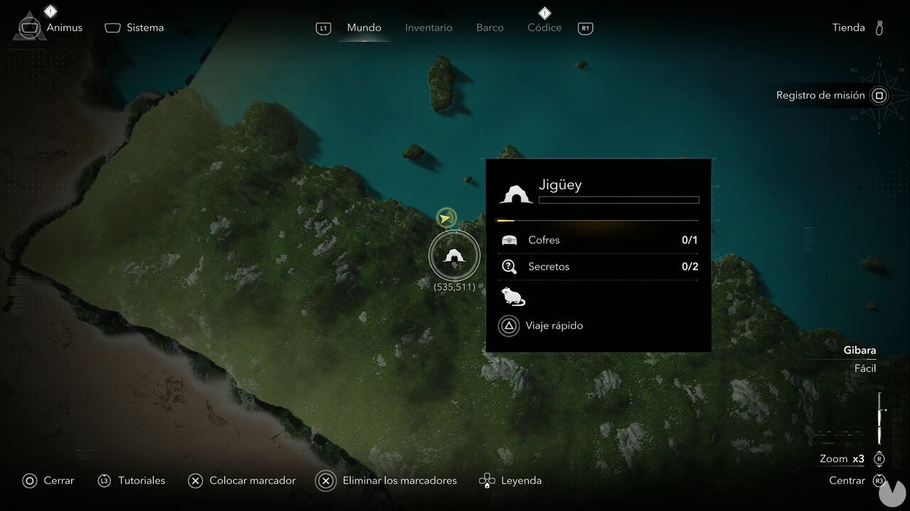 Assassin's Creed Black Flag Resynced - Chests in Gibara, location of the Jiguey chest