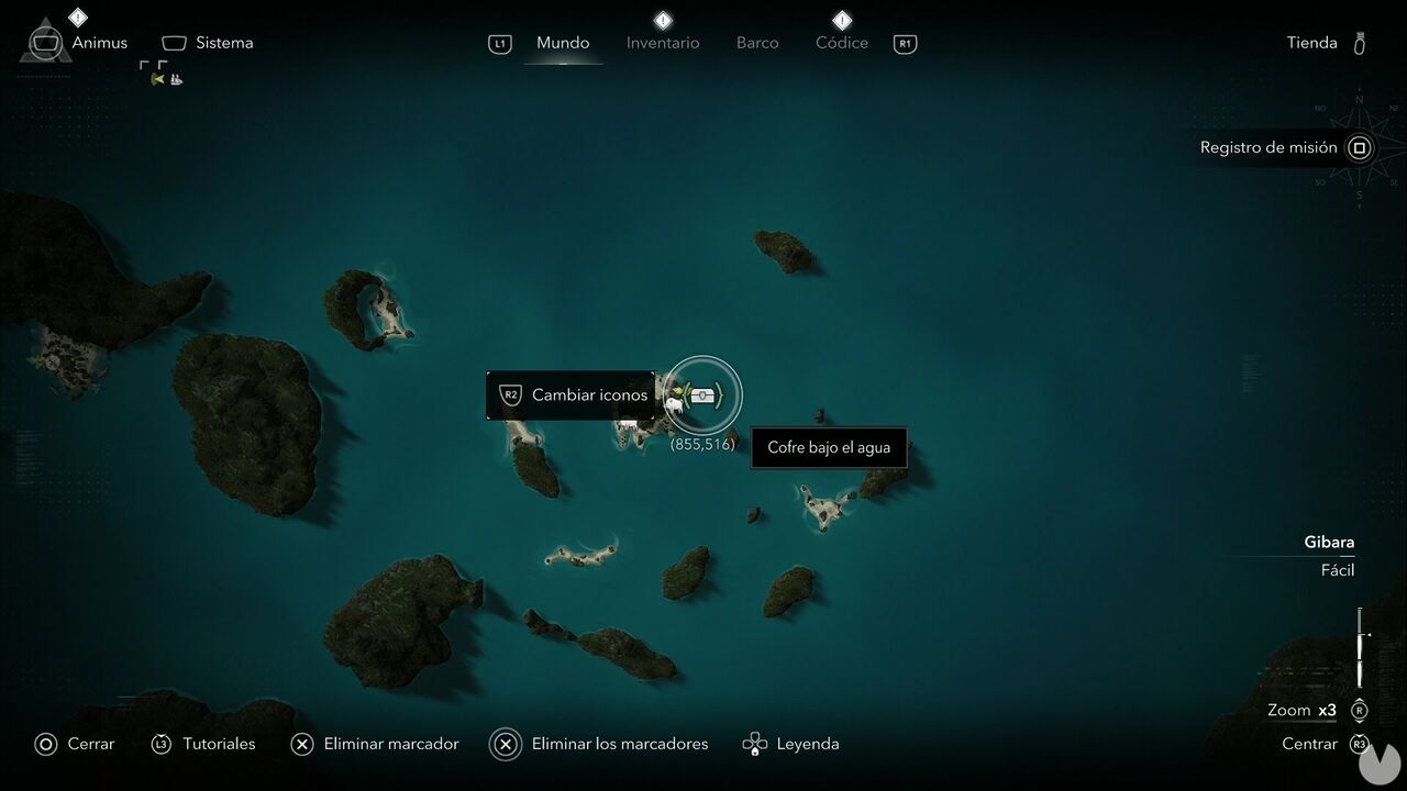 Assassin's Creed Black Flag Resynced - Treasures in Gibara, location of one of the Mayaguana Island chests