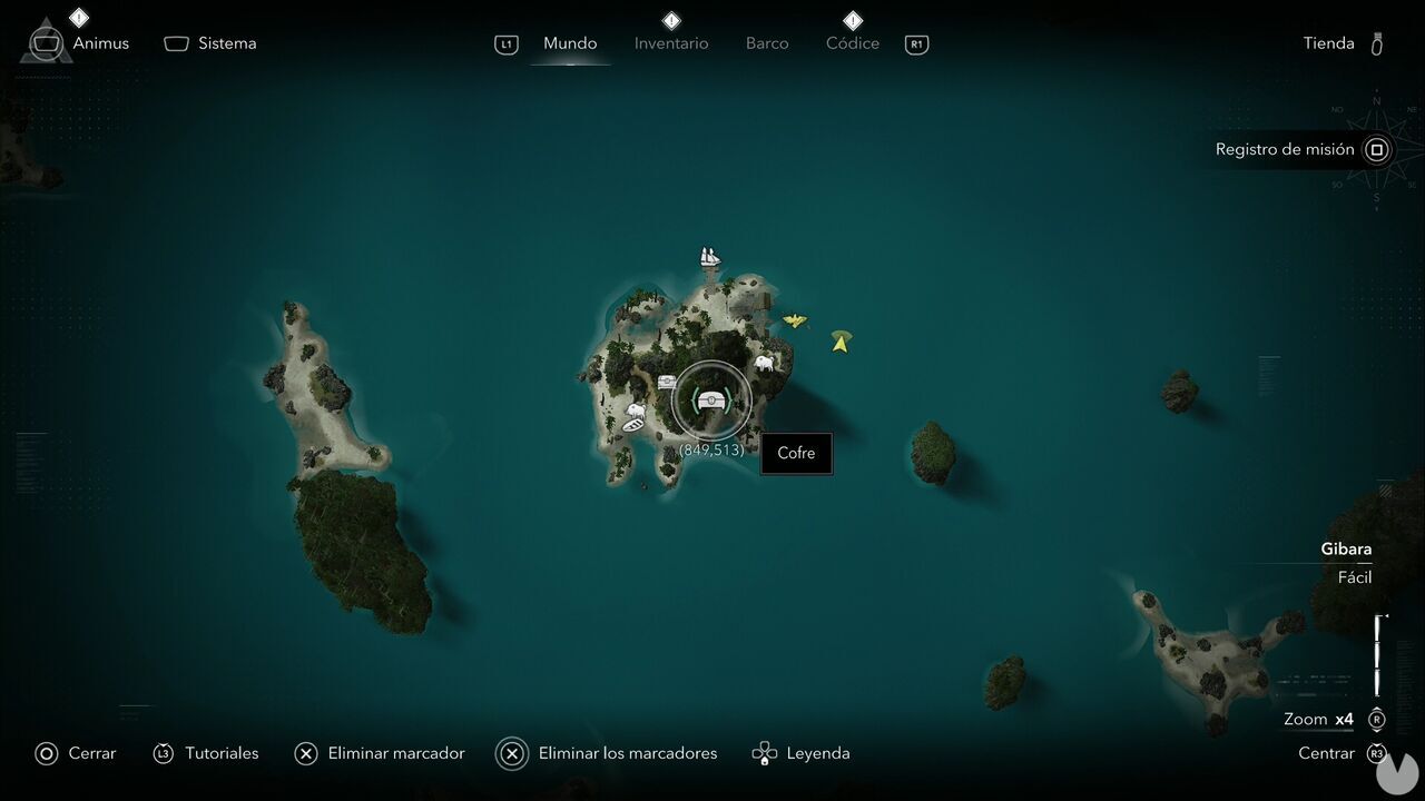Assassin's Creed Black Flag Resynced - Treasures in Gibara, location of one of the Mayaguana Island chests