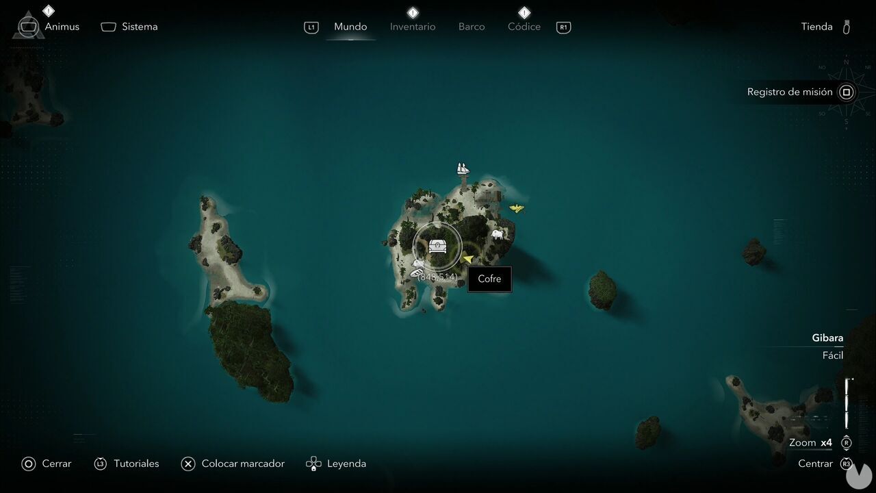 Assassin's Creed Black Flag Resynced - Treasures in Gibara, location of one of the Mayaguana Island chests