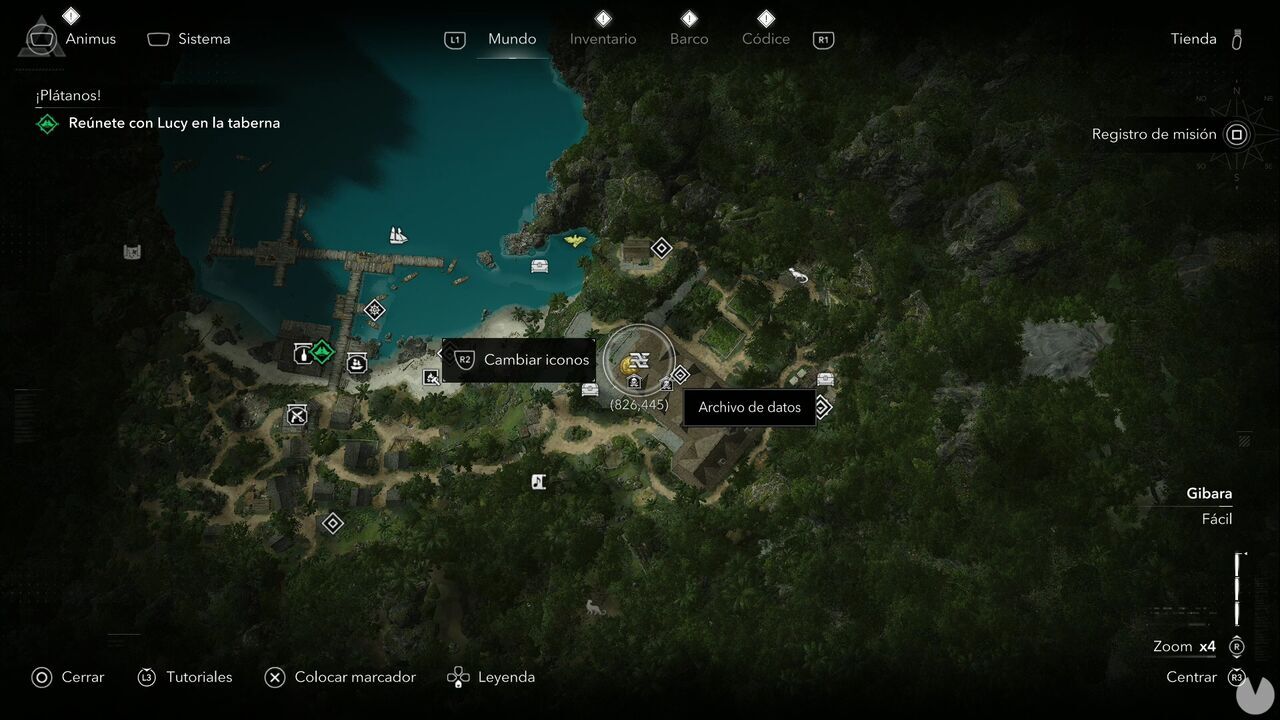 Assassin's Creed Black Flag Resynced - Data Files, location of Termination Notice, the Council to Director Ospanov on the roof of the Great Inagua mansion