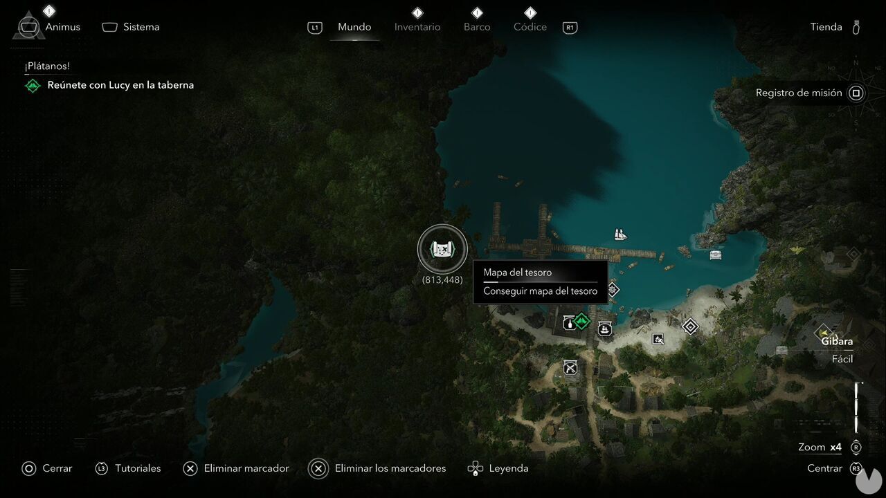 Assassin's Creed Black Flag Resynced - Treasure Maps, Nassau Treasure Map location on Great Inagua