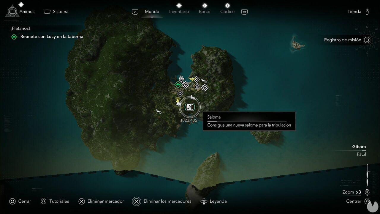 Assassin's Creed Black Flag Resynced - Song Sheets, location of The Wild Goose song sheet southeast of Great Inagua, Gibara