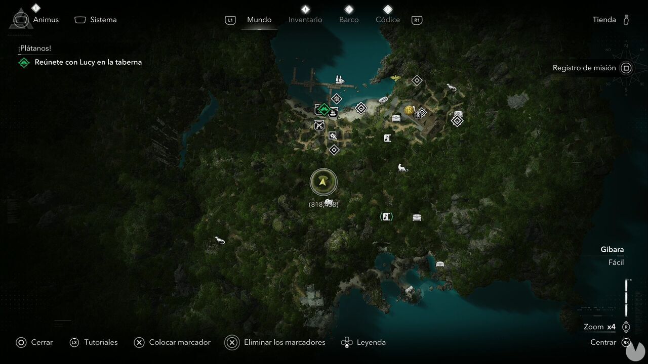 Assassin's Creed Black Flag Resynced - Treasures in Gibara, location of one of the Great Inagua chests