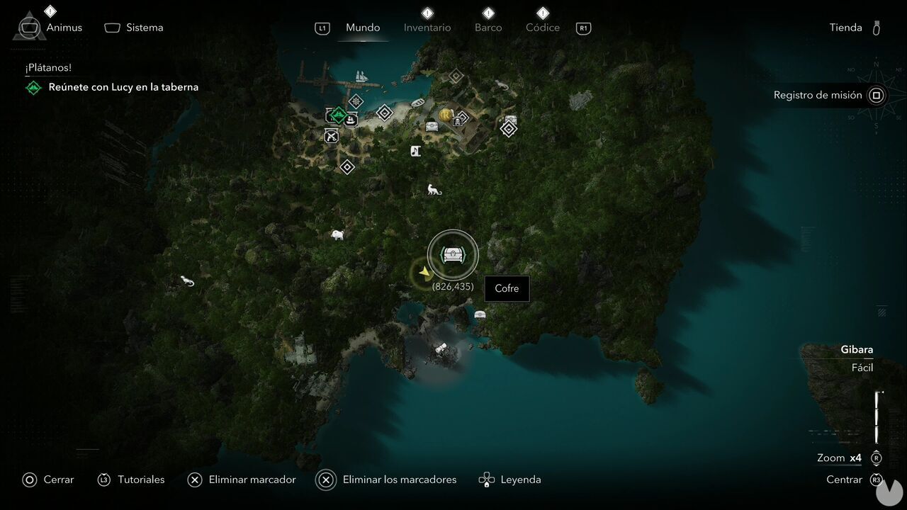 Assassin's Creed Black Flag Resynced - Treasures in Gibara, location of one of the Great Inagua chests