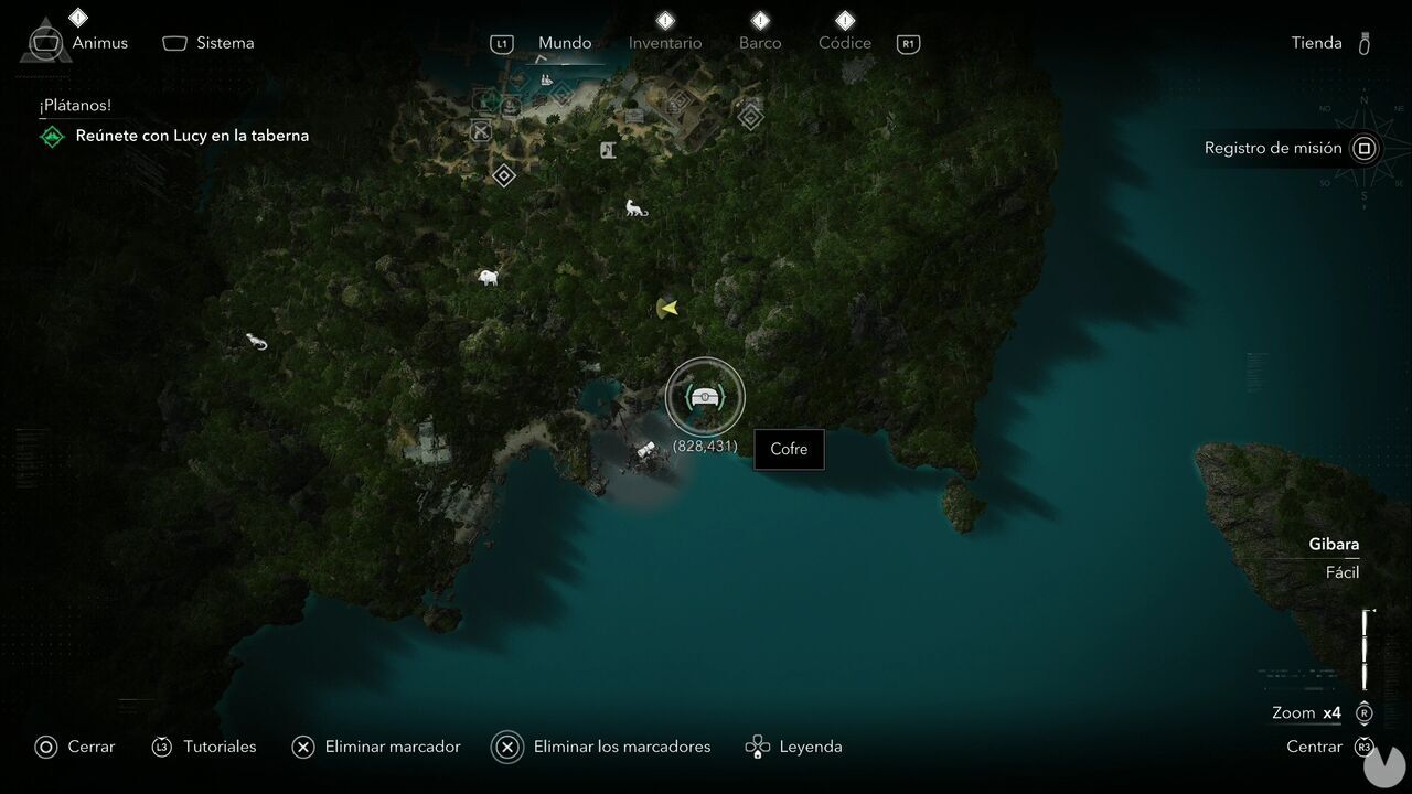 Assassin's Creed Black Flag Resynced - Treasures in Gibara, location of one of the Great Inagua chests