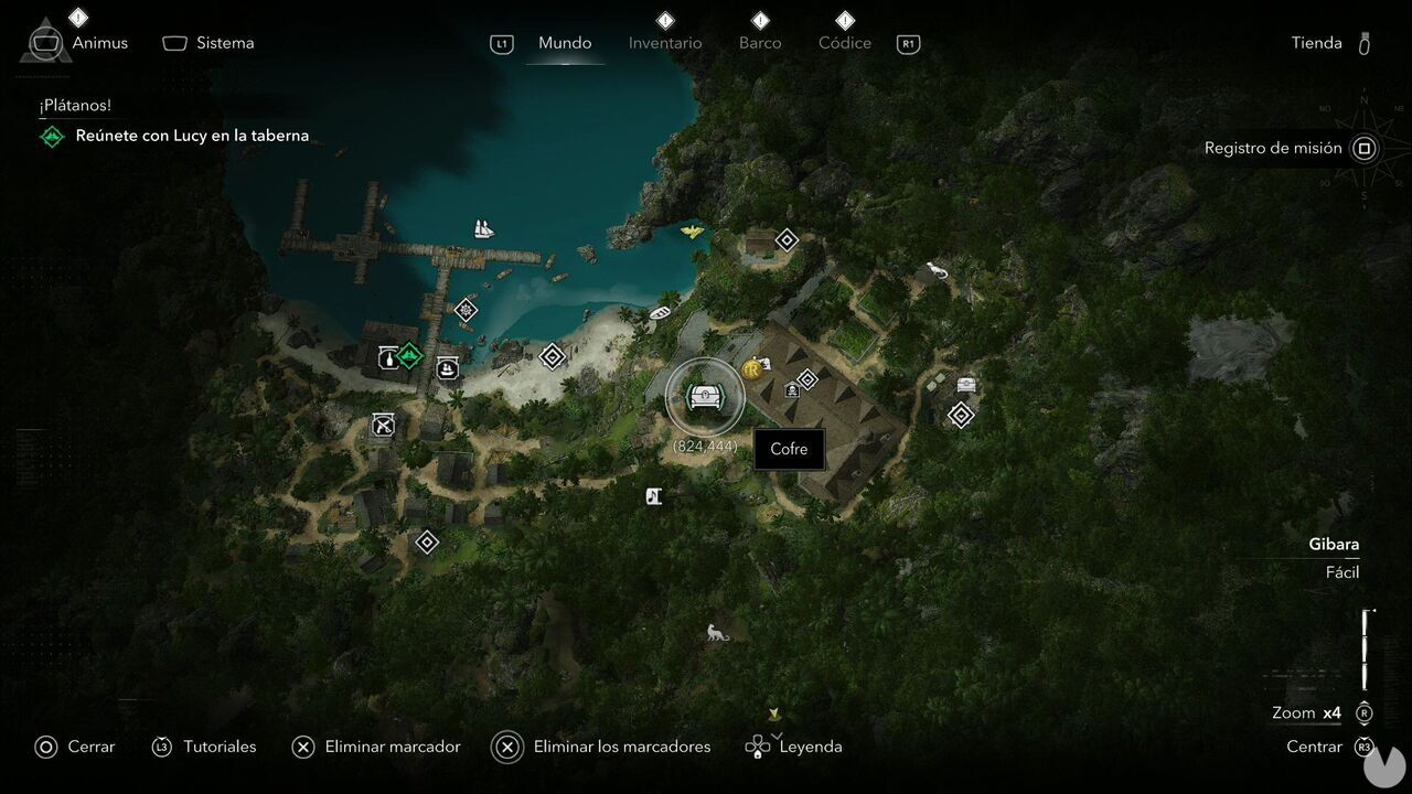 Assassin's Creed Black Flag Resynced - Treasures in Gibara, location of one of the Great Inagua chests