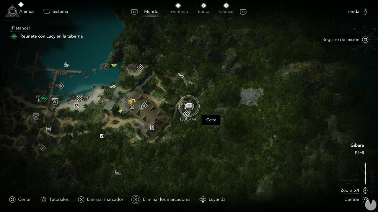 Assassin's Creed Black Flag Resynced - Treasures in Gibara, location of one of the Great Inagua chests