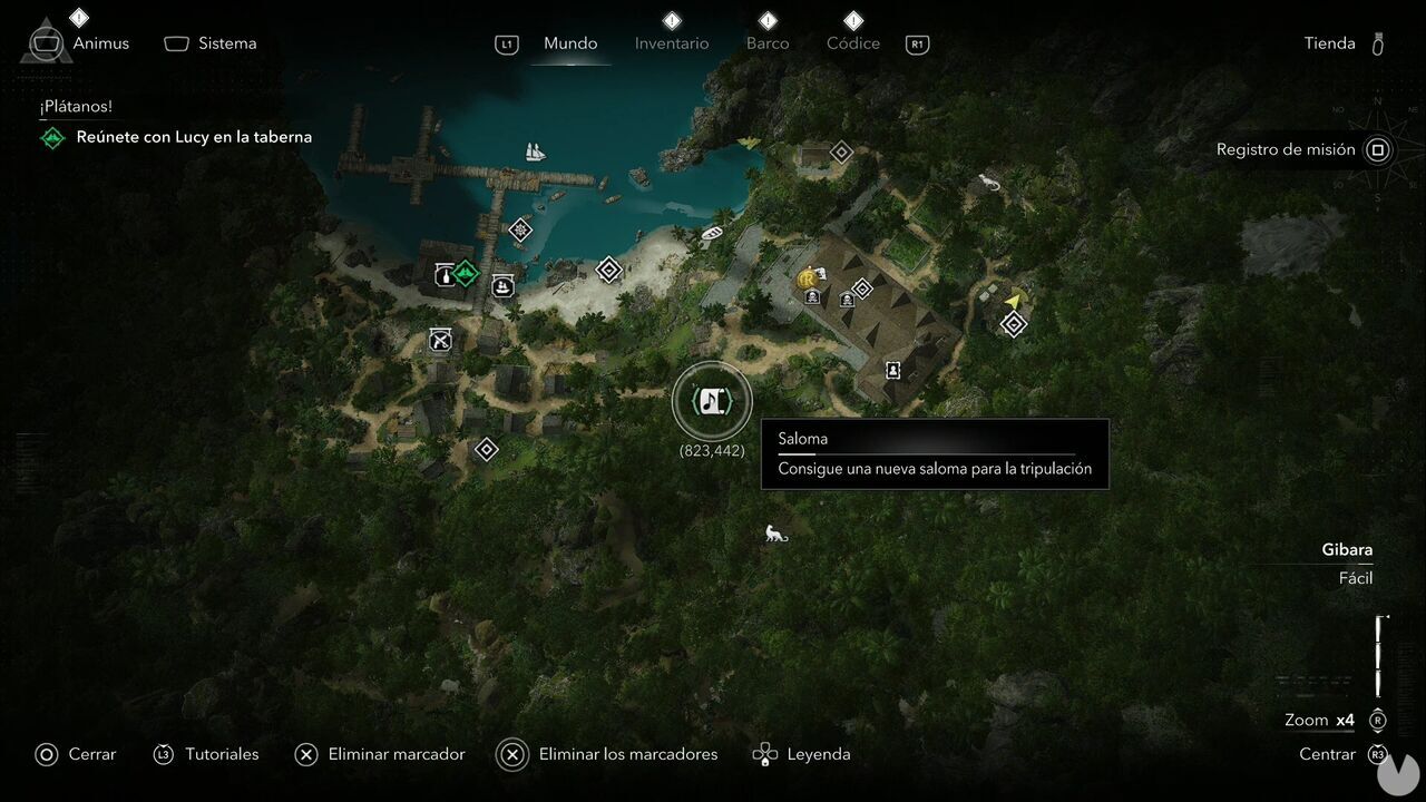 Assassin's Creed Black Flag Resynced - Song Sheets, location of the Whiskey Johnny song sheet in northern Great Inagua, Gibara