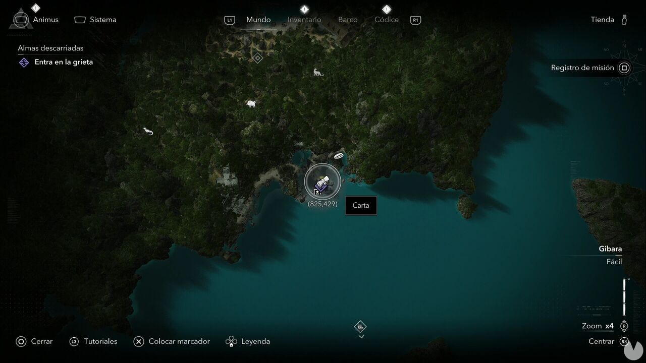 Assassin's Creed Black Flag Resynced - Letters, location of the On My Name and Origin letter south of Great Inagua