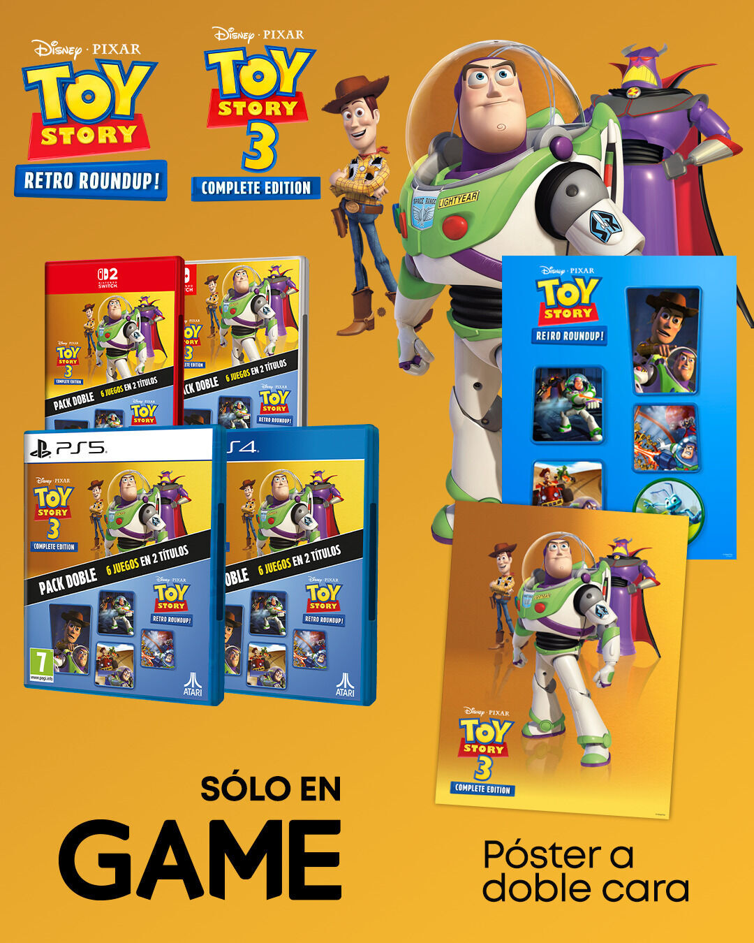 GAME regala un póster exclusivo con la reserva del nuevo recopilatorio de Toy Story para consolas
