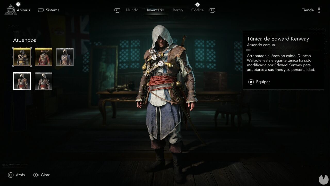 Assassin's Creed Black Flag Resynced - Outfits, Edward Kenway's Robes