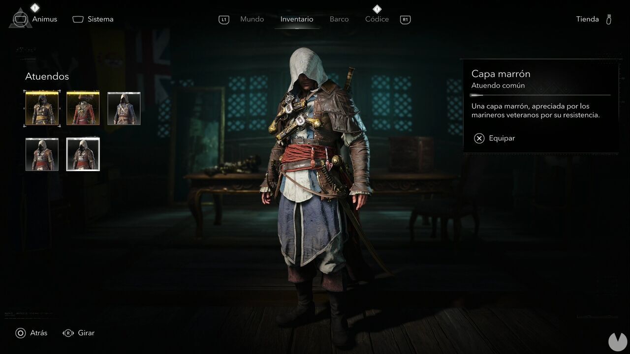 Assassin's Creed Black Flag Resynced - Outfits, Brown Cloak