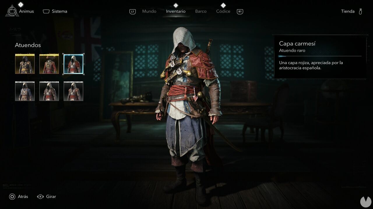 Assassin's Creed Black Flag Resynced - Outfits, Crimson Cloak