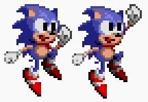Sonic iba a celebrar m�s efusivamente sus victorias en el t�tulo original, y aunque la animaci�n no aparece en el juego, quedan �sprites� en el c�digo.