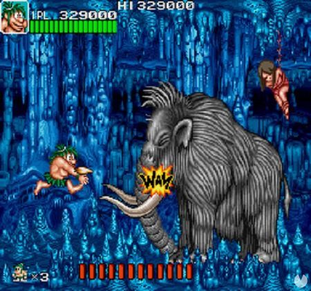 Un arcade de cavern�colas no pod�a prescindir del t�pico mamut.