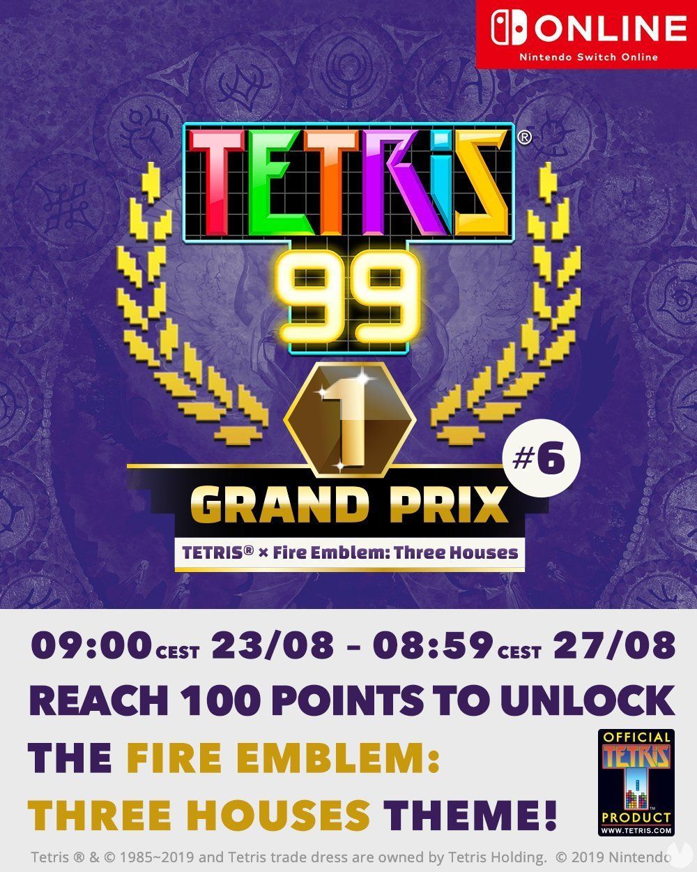 Tetris 99 will have a special event with Fire Emblem: Three Houses as the great protagonist