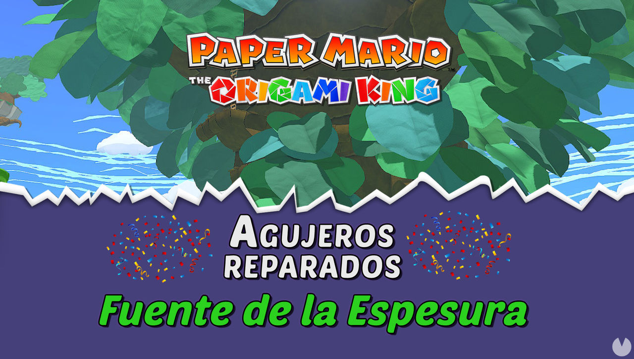 TODOS los agujeros en Fuente de la Espesura de Paper Mario The Origami King - Paper Mario: The Origami King