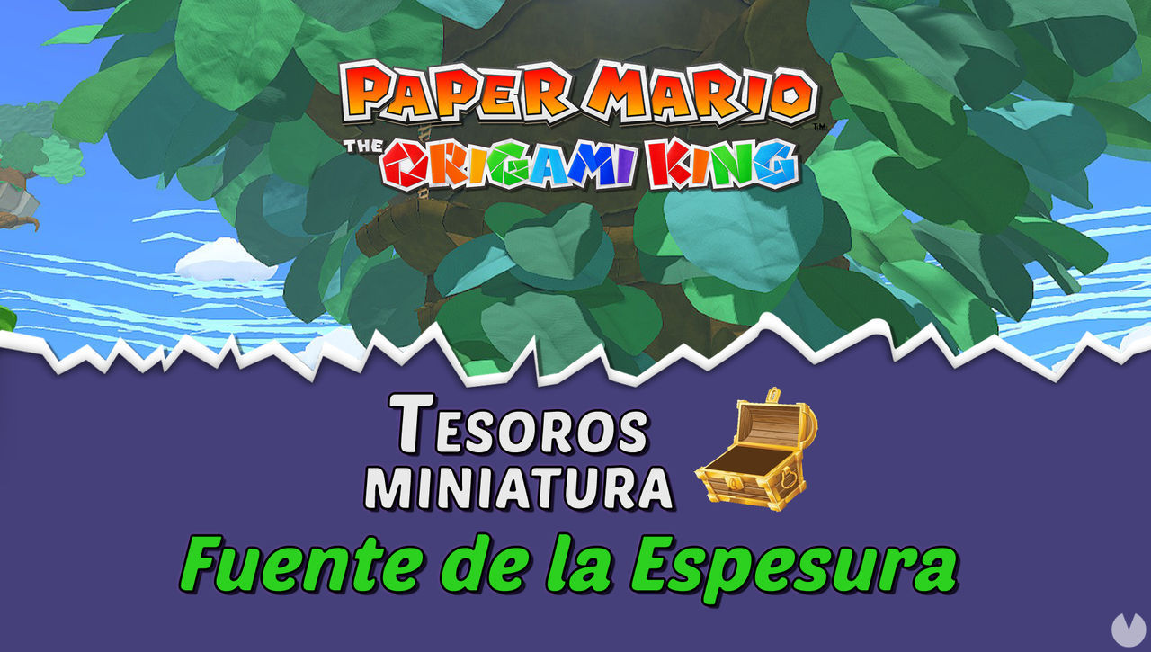 TODOS los tesoros en Fuente de la Espesura de Paper Mario The Origami King  - Paper Mario: The Origami King