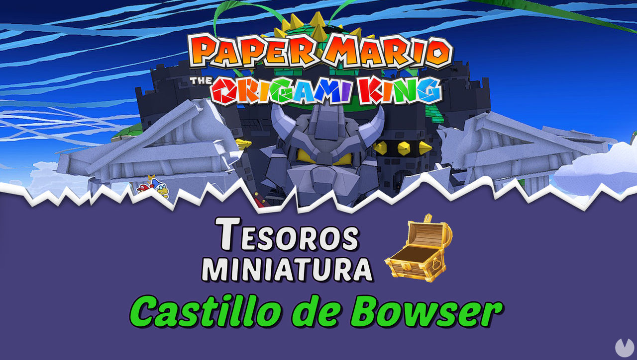 TODOS los tesoros en Castillo de Bowser de Paper Mario The Origami King  - Paper Mario: The Origami King