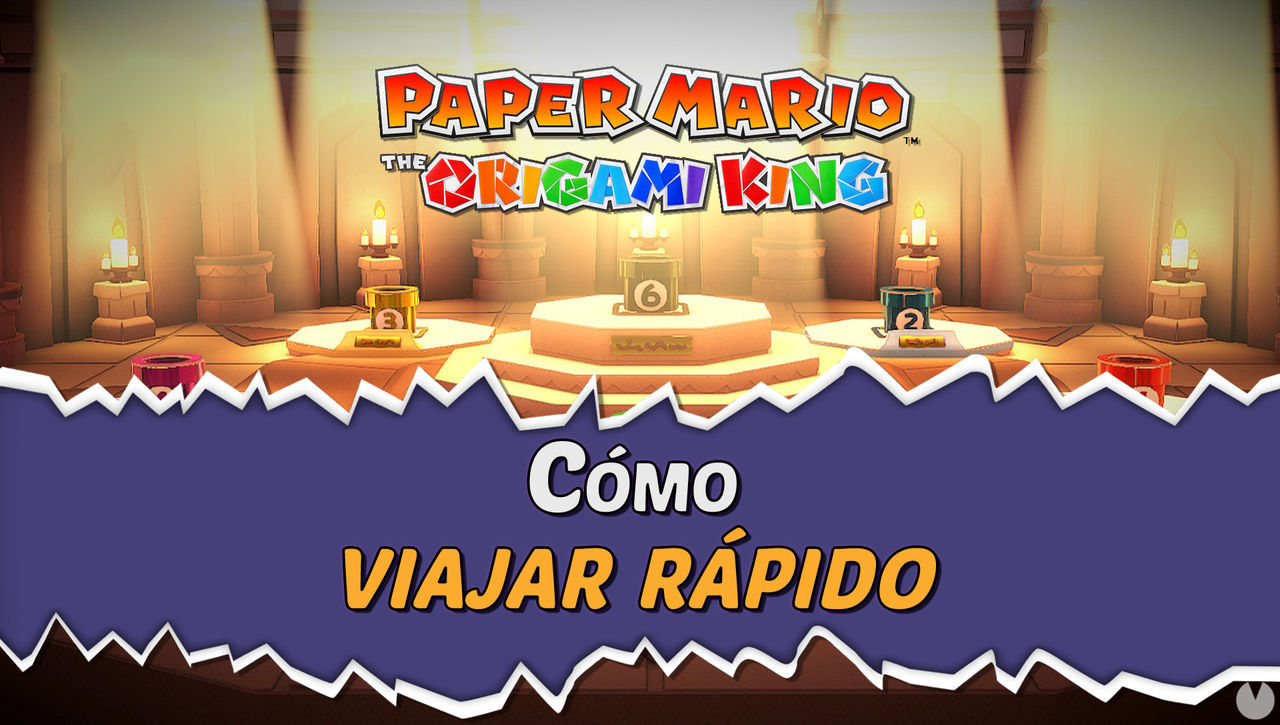 Viaje rpido en Paper Mario The Origami King: Localizacin de las 6 tuberas - Paper Mario: The Origami King