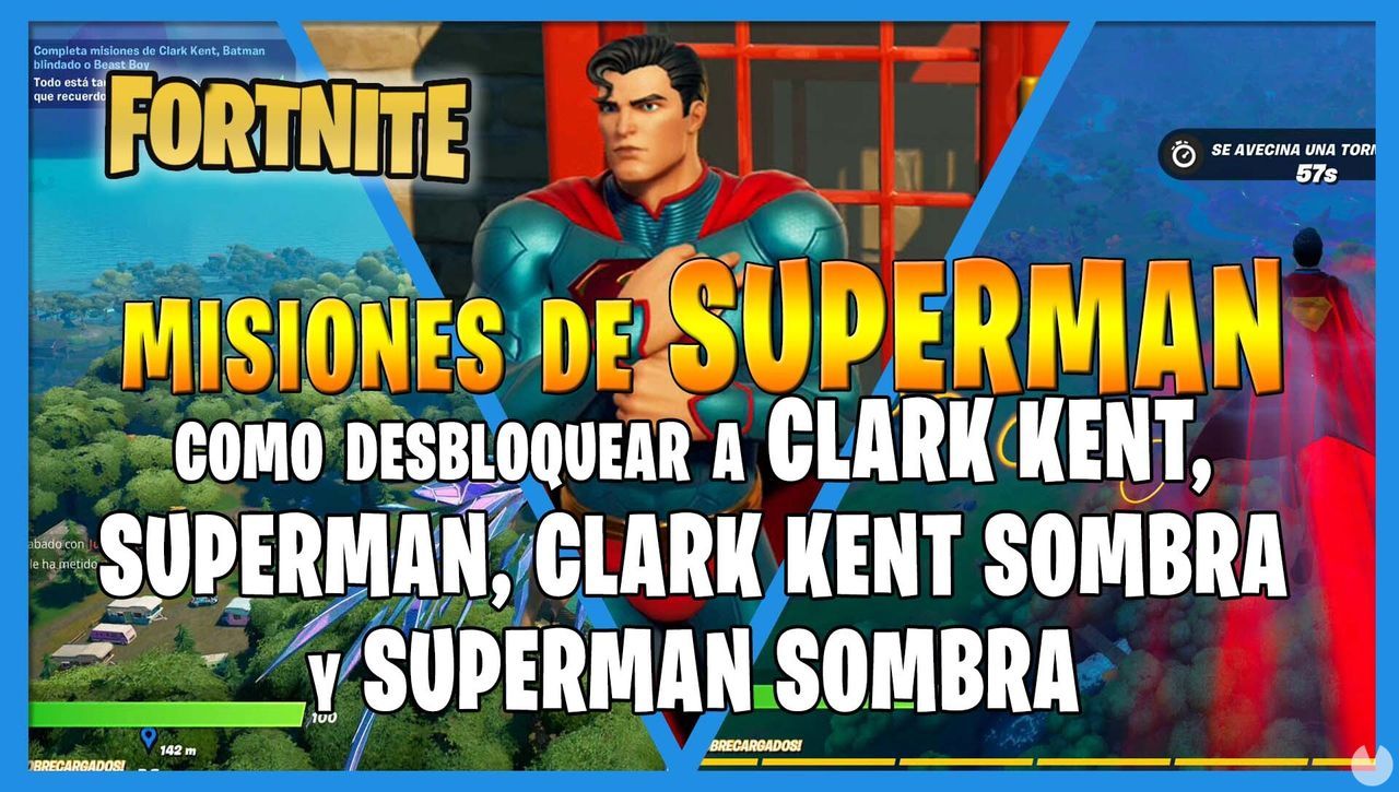 Fortnite: cmo desbloquear a Superman y Superman Sombra - Fortnite Battle Royale