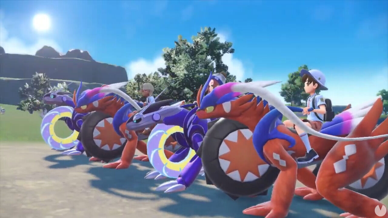 Vehículos de Pokémon Escarlata y Púrpura.