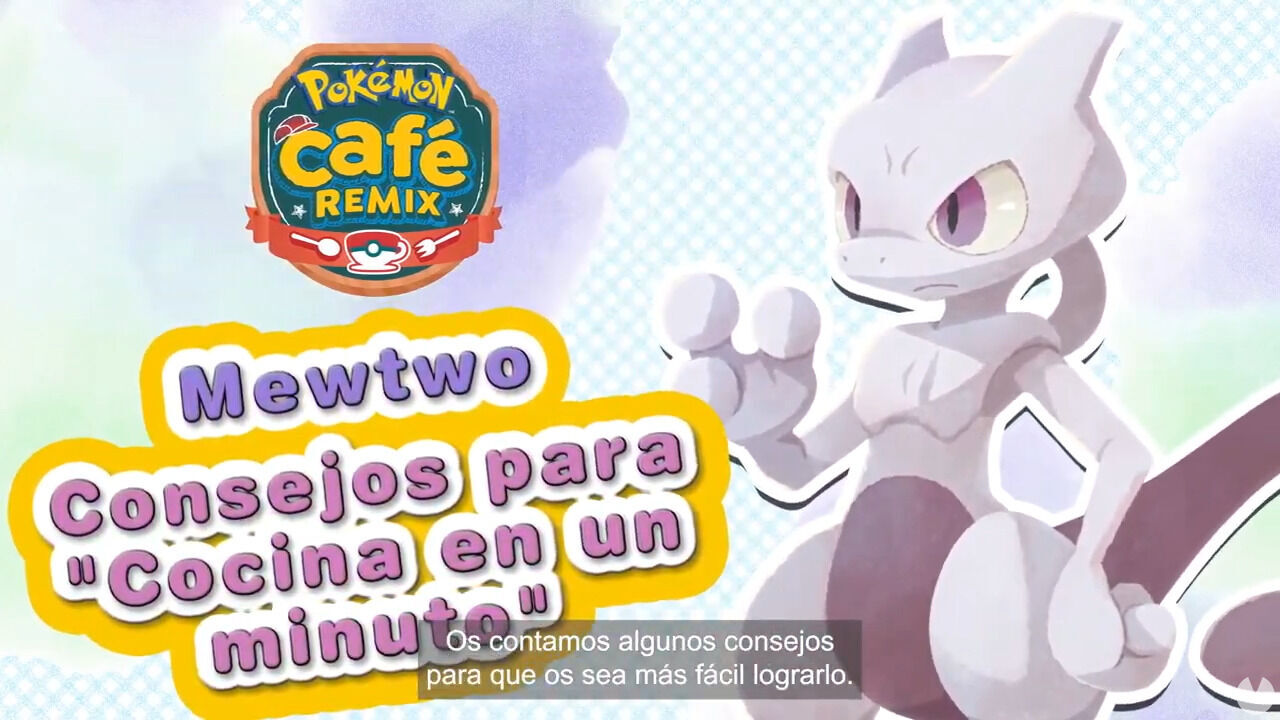 Mewtwo en Pokémon Café Remix.