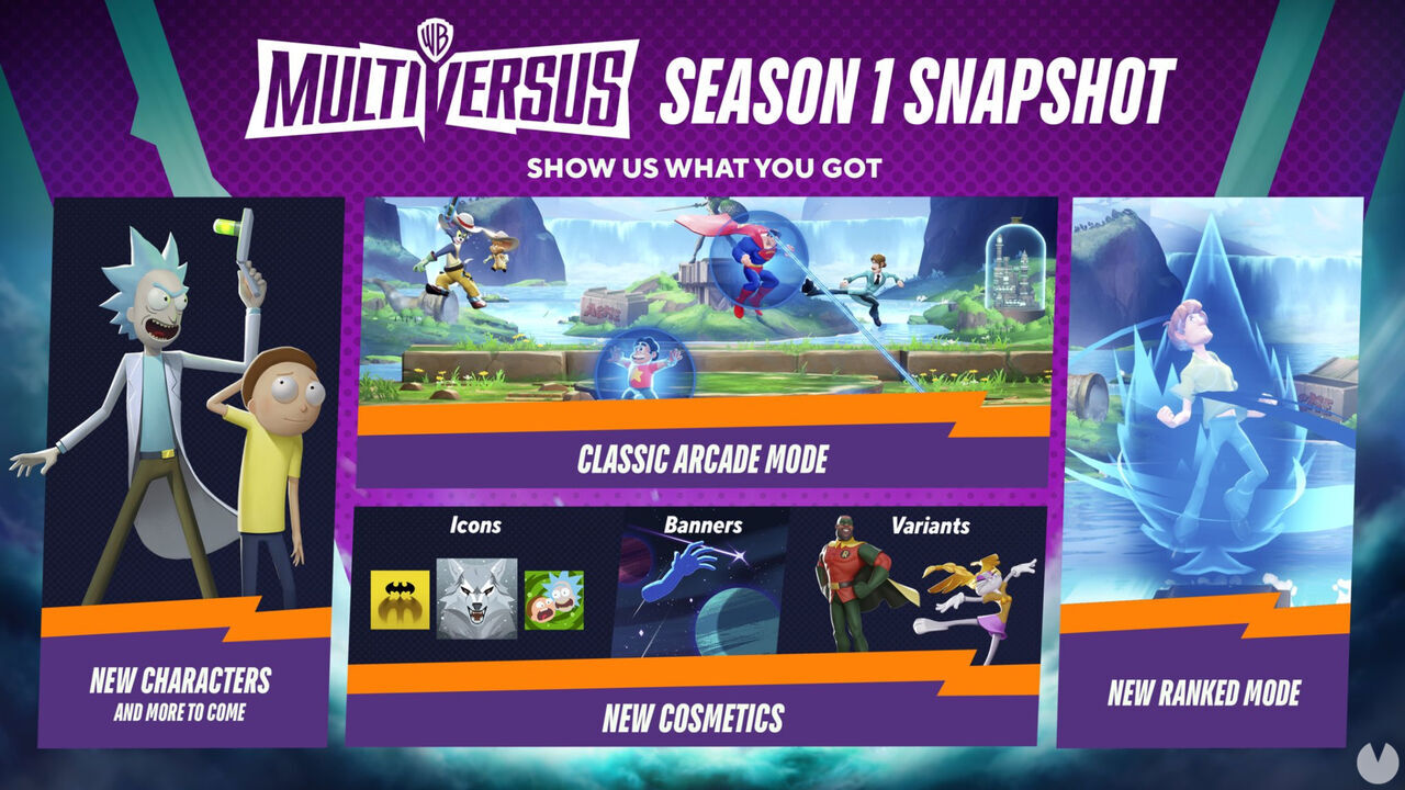 MultiVersus añadirá en su primera temporada el modo Arcade y batallas clasificatorias. Noticias en tiempo real