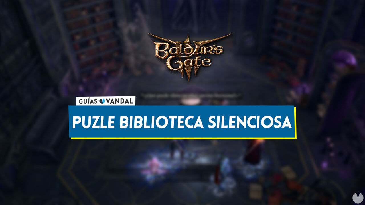 Puzle de la biblioteca silenciosa en Baldur's Gate 3: Cul es la solucin? - Baldur's Gate 3