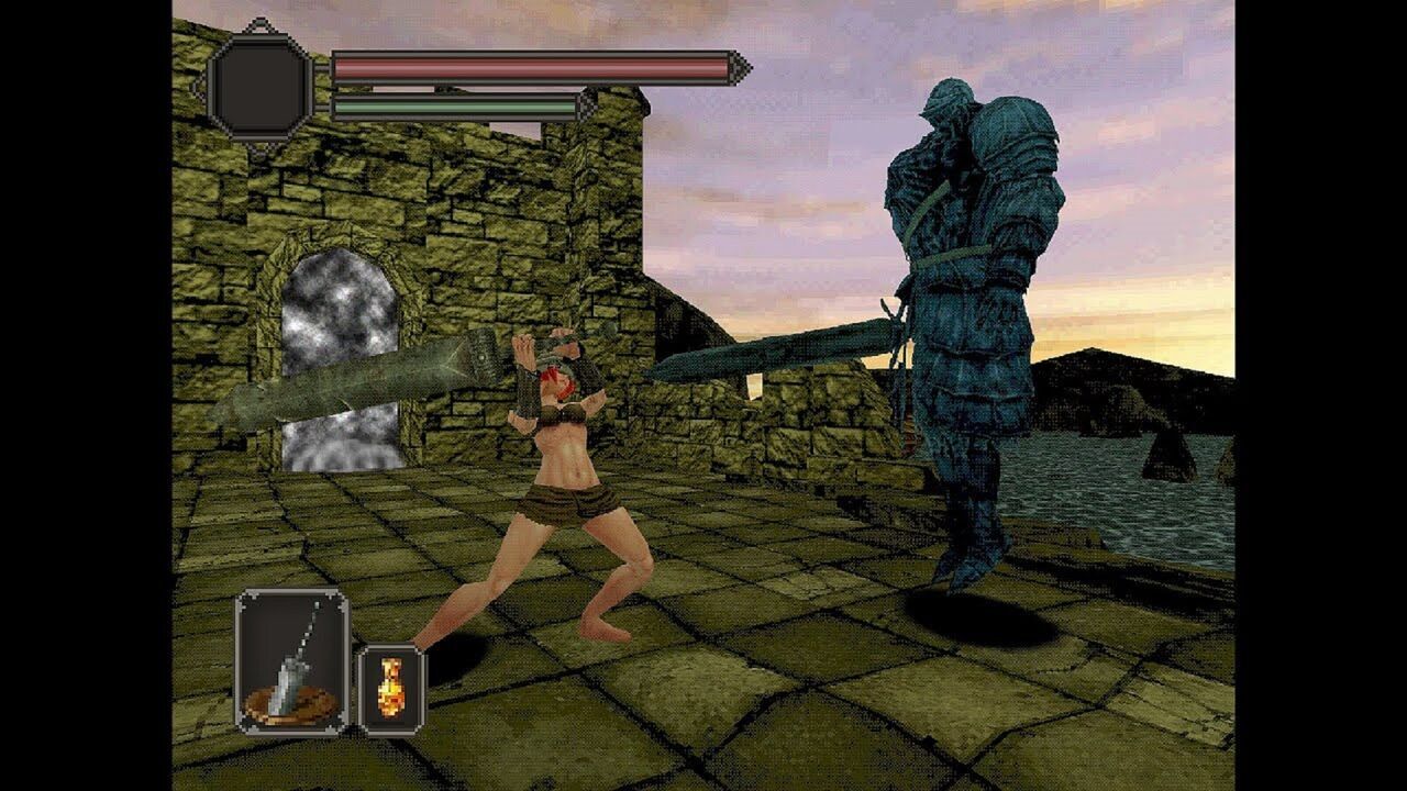 ¿Y si Dark Souls 2 hubiera salido en PSX? Imaginan cómo sería el juego de FromSoftware con un espectacular demake